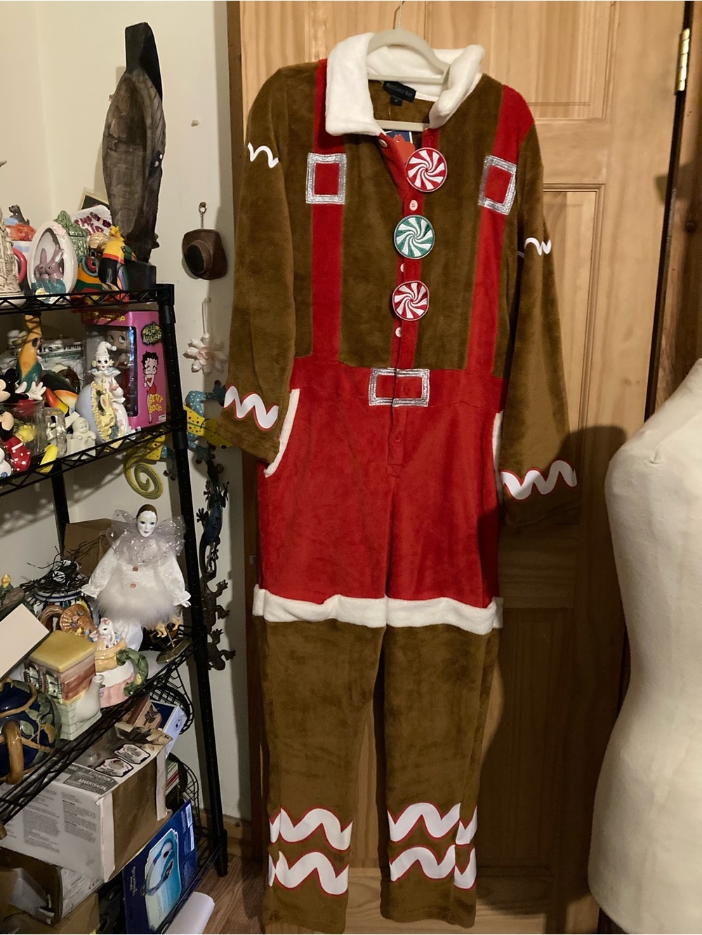 Blizzard Bay adult Gingerbread Man onesie for cosplay